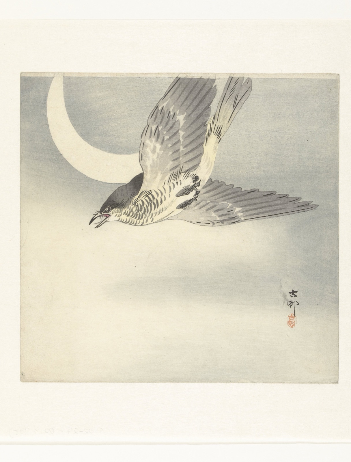 Koekoek bij wassende maan — Ohara Koson (printmaker); Matsuki Heikichi (publisher)