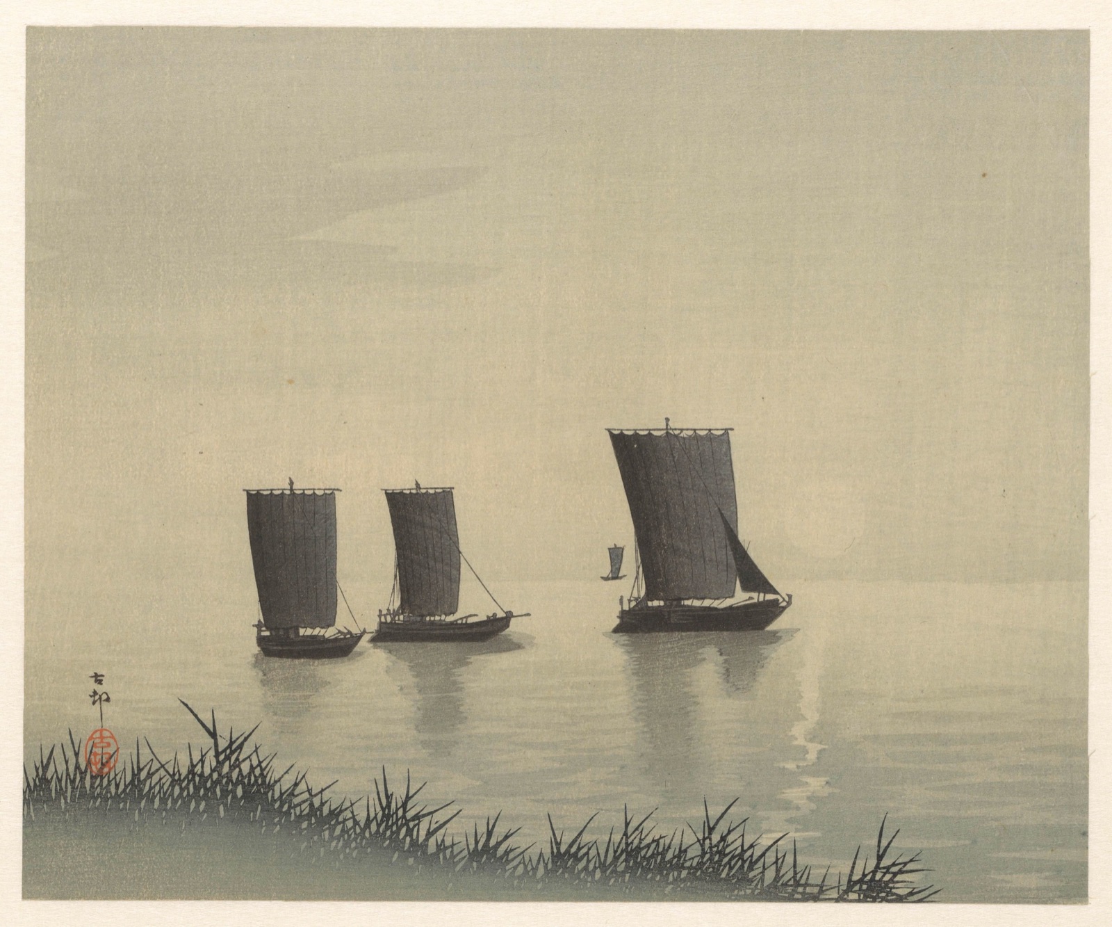 Vissersboten — Ohara Koson (printmaker)