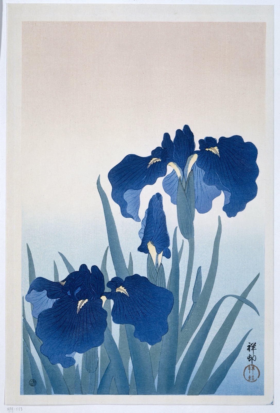 Irises — Watanabe Shōzaburō (publisher); Ohara Koson (printmaker)
