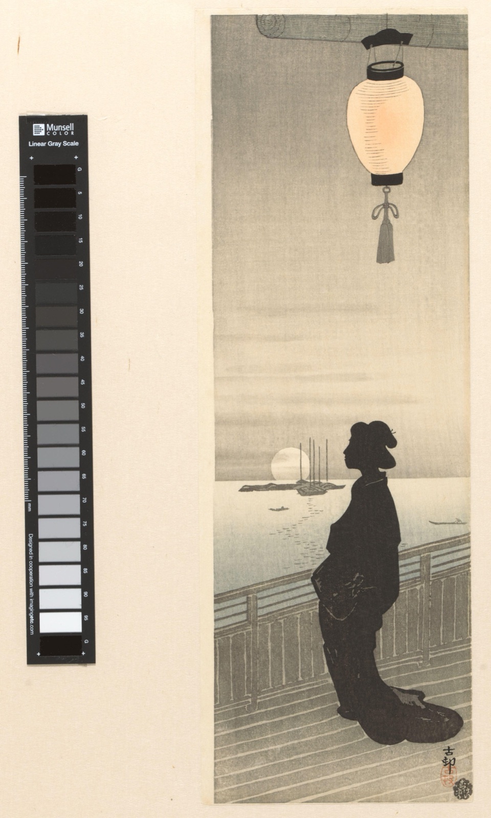 Courtisane op veranda — Ohara Koson (printmaker)