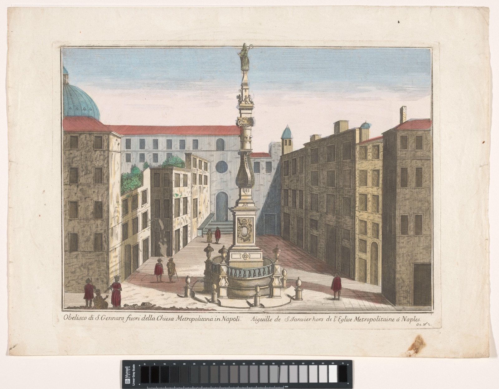 Obelisco di S. Gennaro fuori della chiesa metropolitana in Napoli