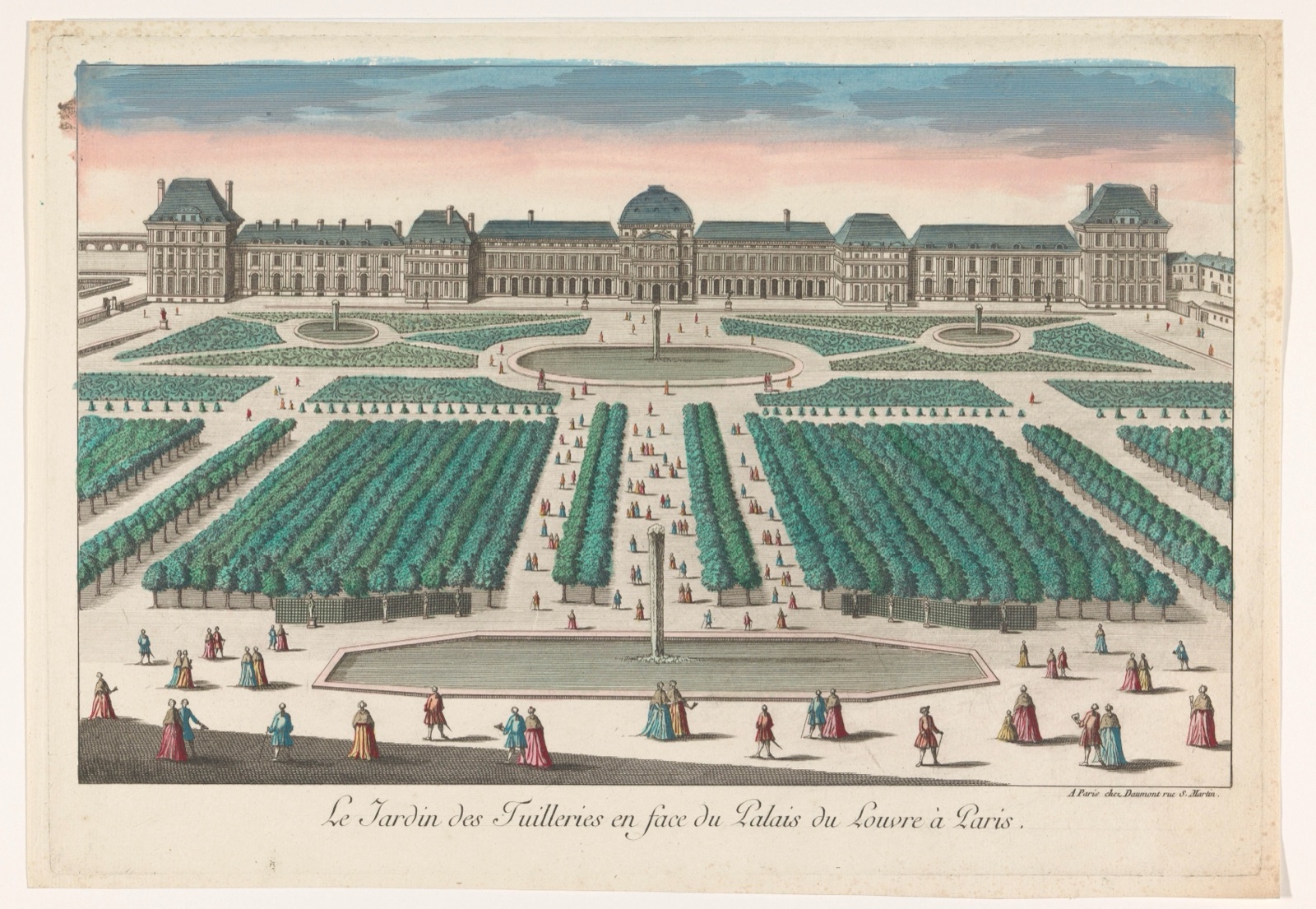 Le Jardin des Tuilleries en face du Palais du Louvre à Paris — Jean-François Daumont (publisher)