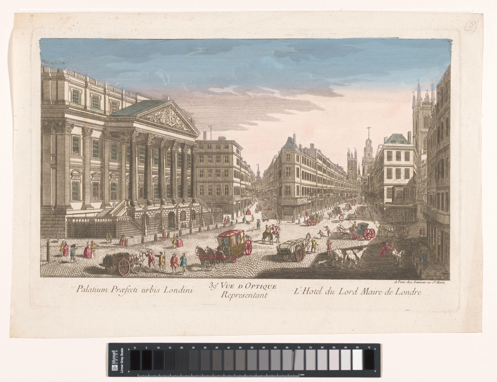 39e Vüe d'optique representant l´Hotel du Lord Maire de Londre — Jean-François Daumont (publisher)