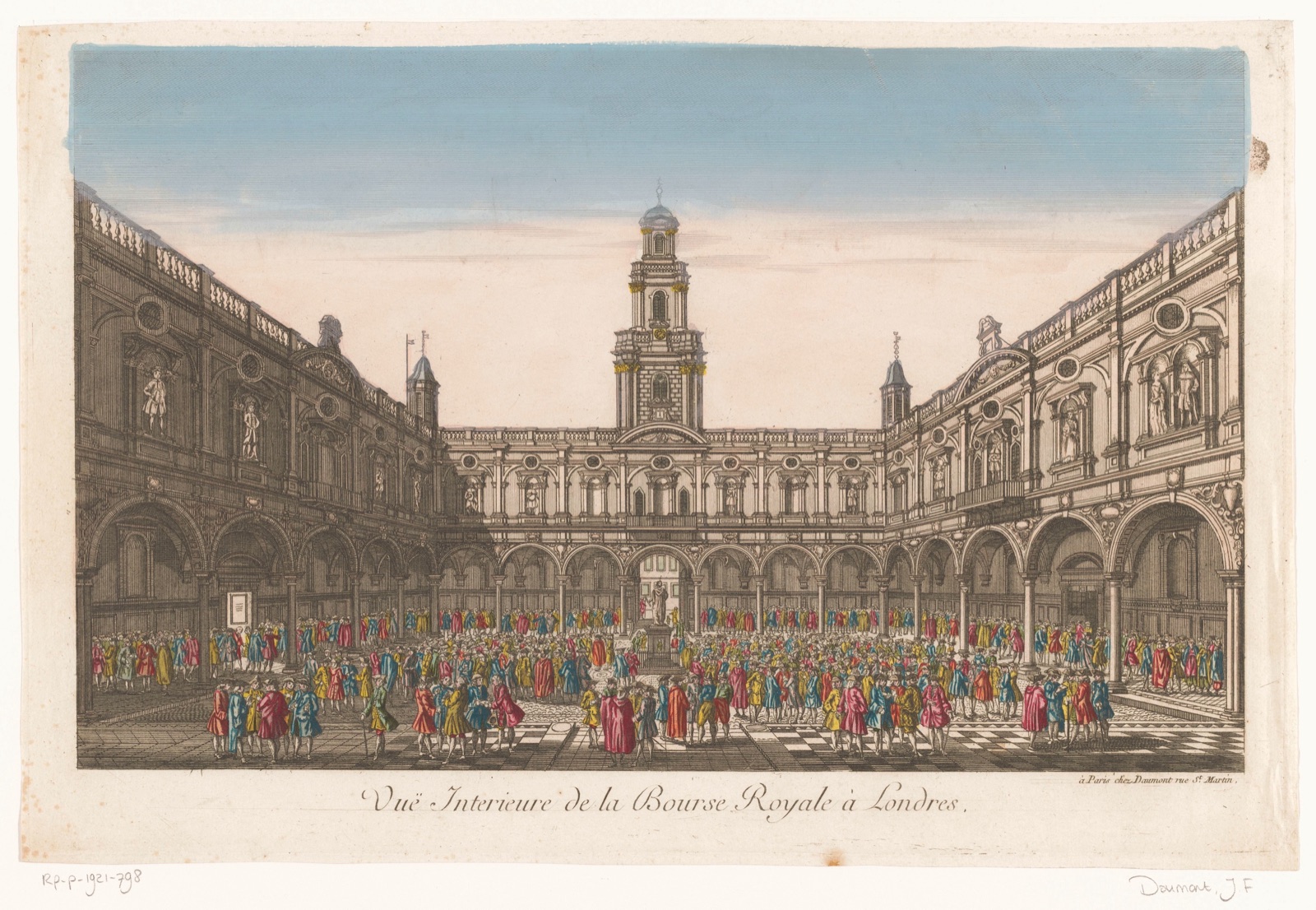 Vuë interieure de la Bourse Royale à Londres — Jean-François Daumont (publisher)