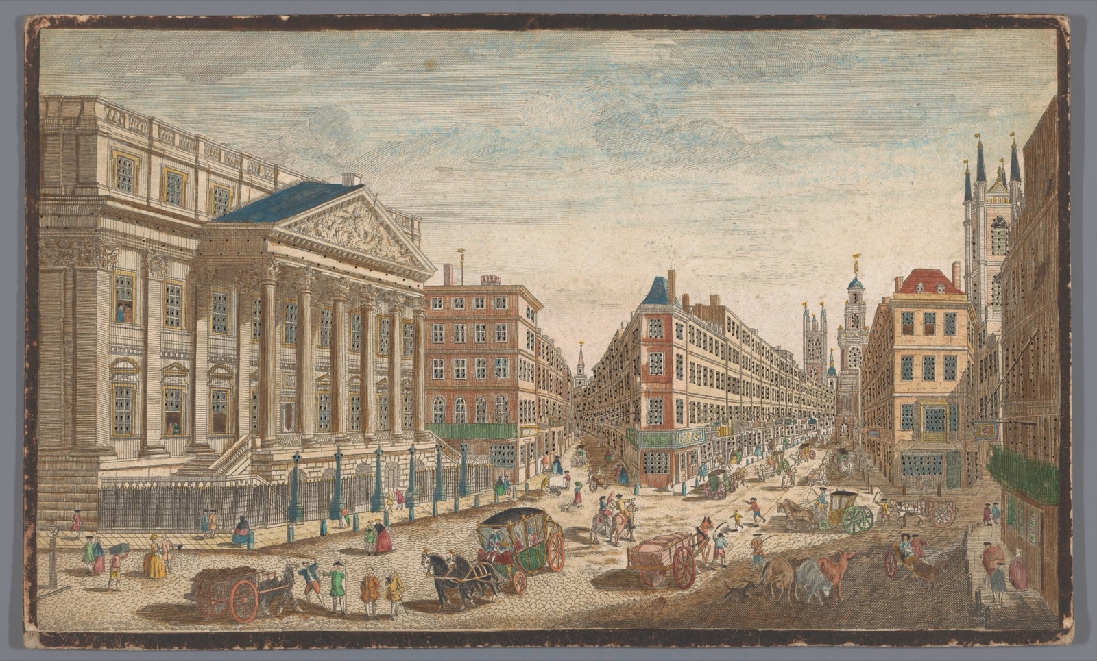 A view of the Mansion House (...)