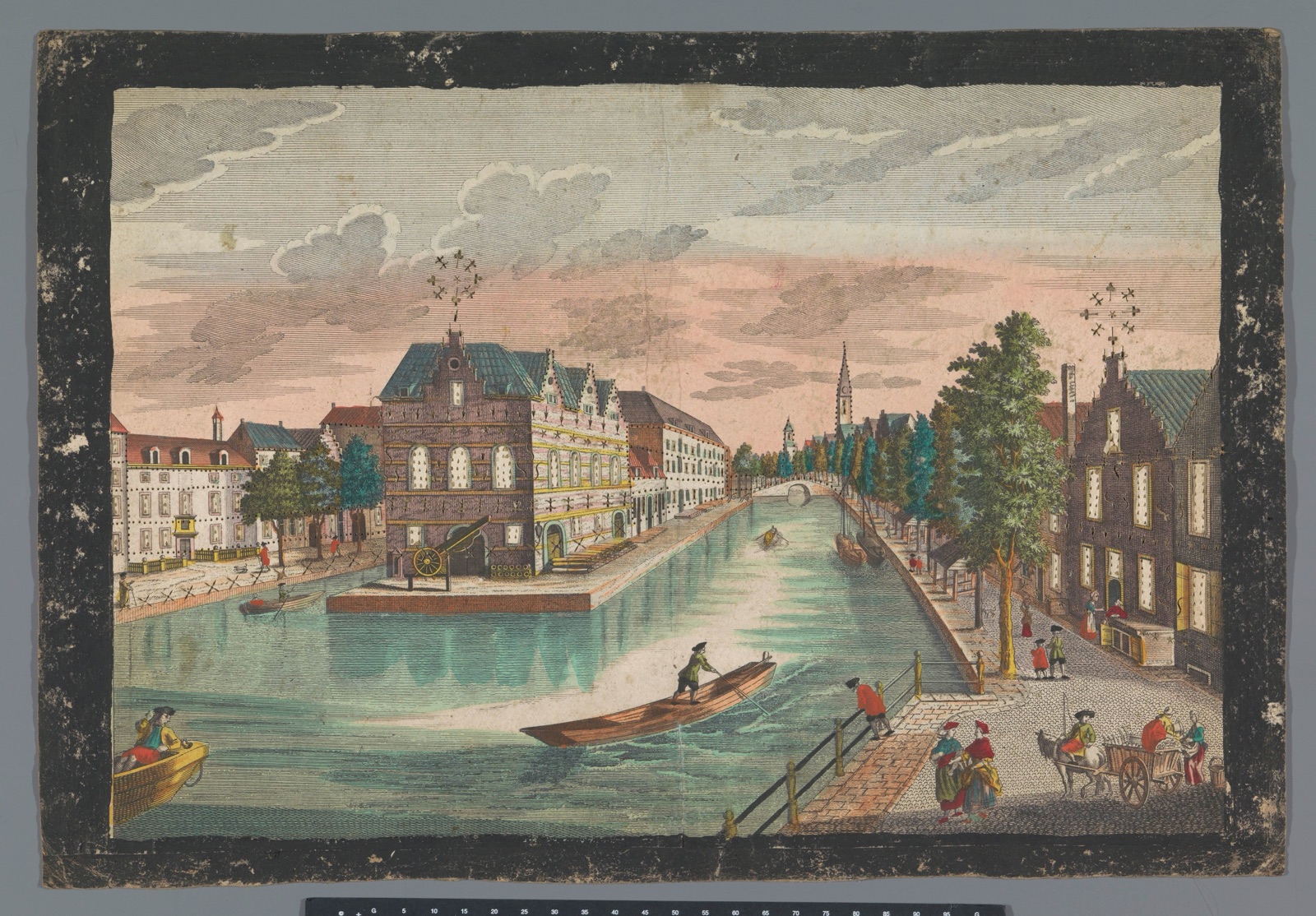 Prospect des Zeug-Hausses, innerhalb der Stadt Delft — Georg Balthasar Probst (possibly) (publisher); Johann Jakob Stelzer (printmaker)