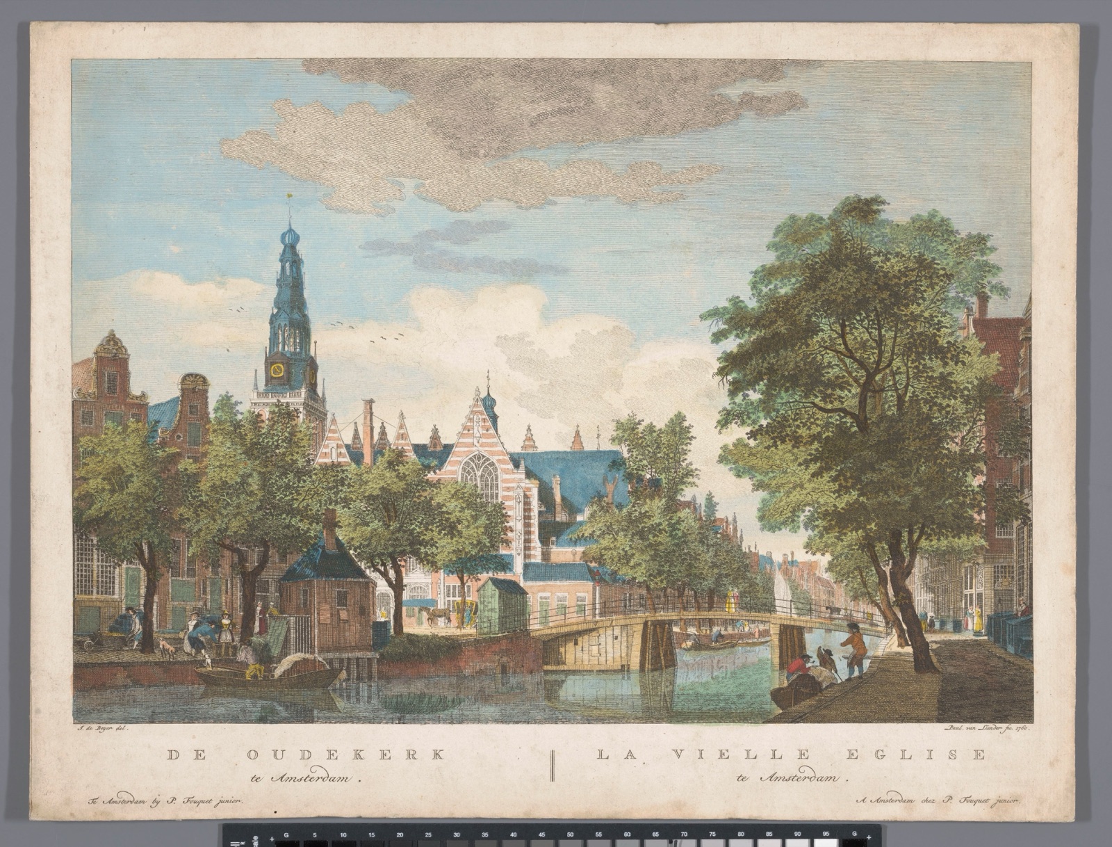 De Oudekerk te Amsterdam — Pierre Fouquet (publisher); Paulus van Liender (printmaker)