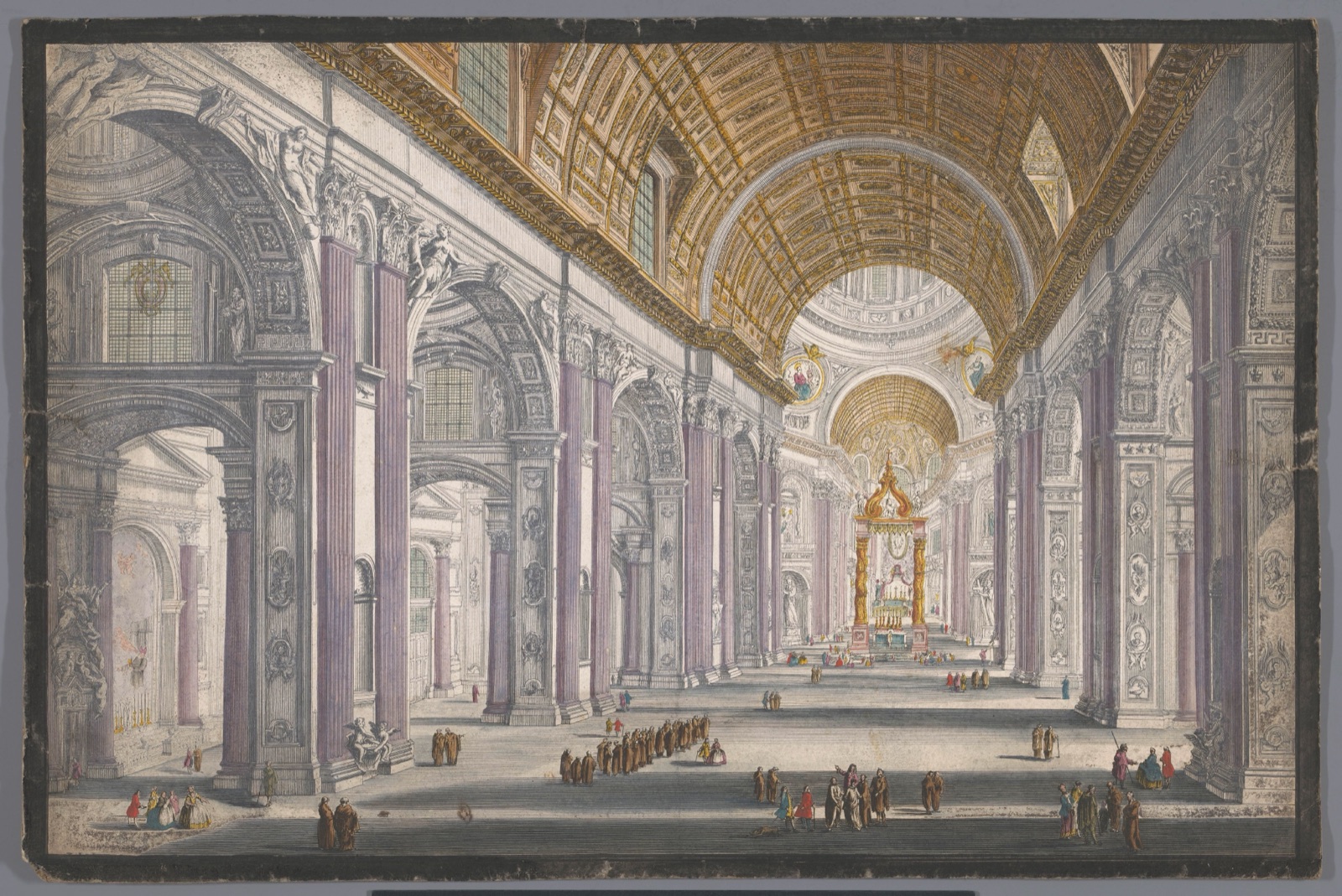 Veduta interna della Basilica di S. Pietro in Vaticano