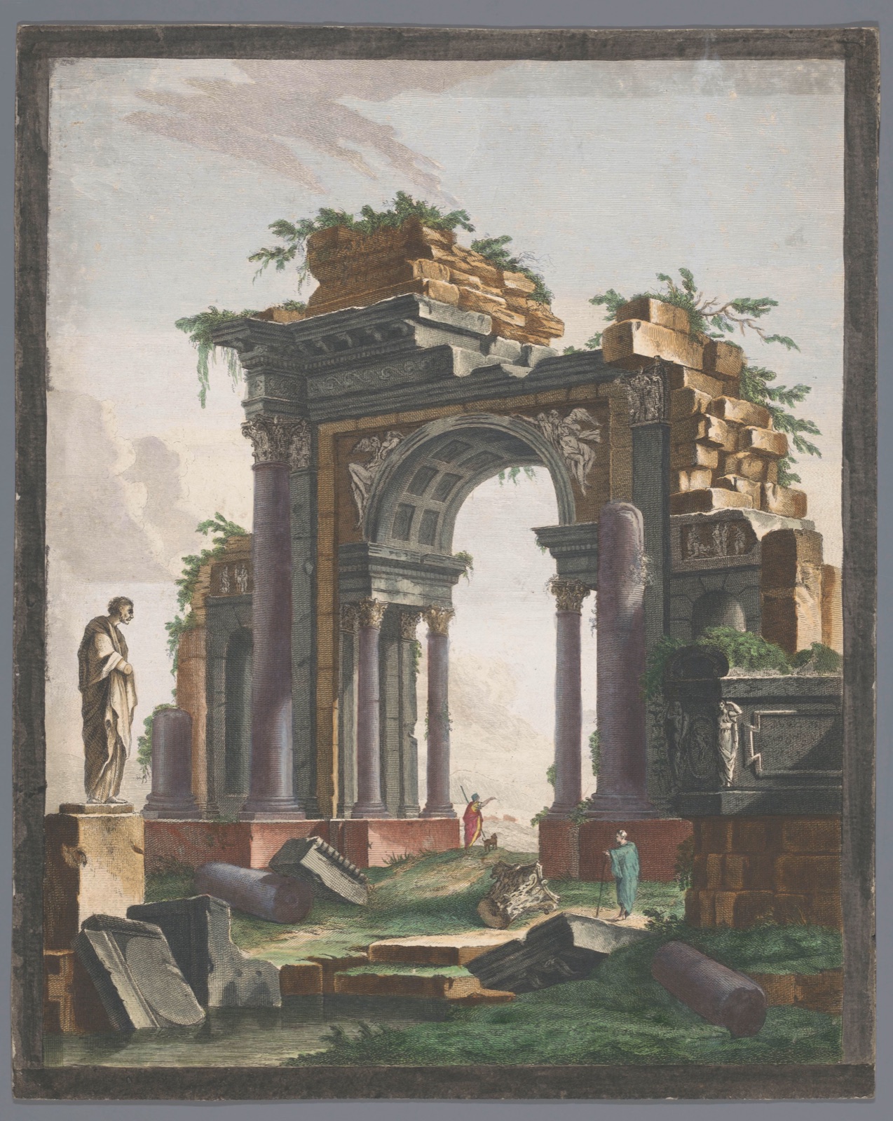 Ruine d´ancien monument — Pierre François Basan (printmaker); Pierre François Basan (publisher); Pierre Fouquet (publisher)
