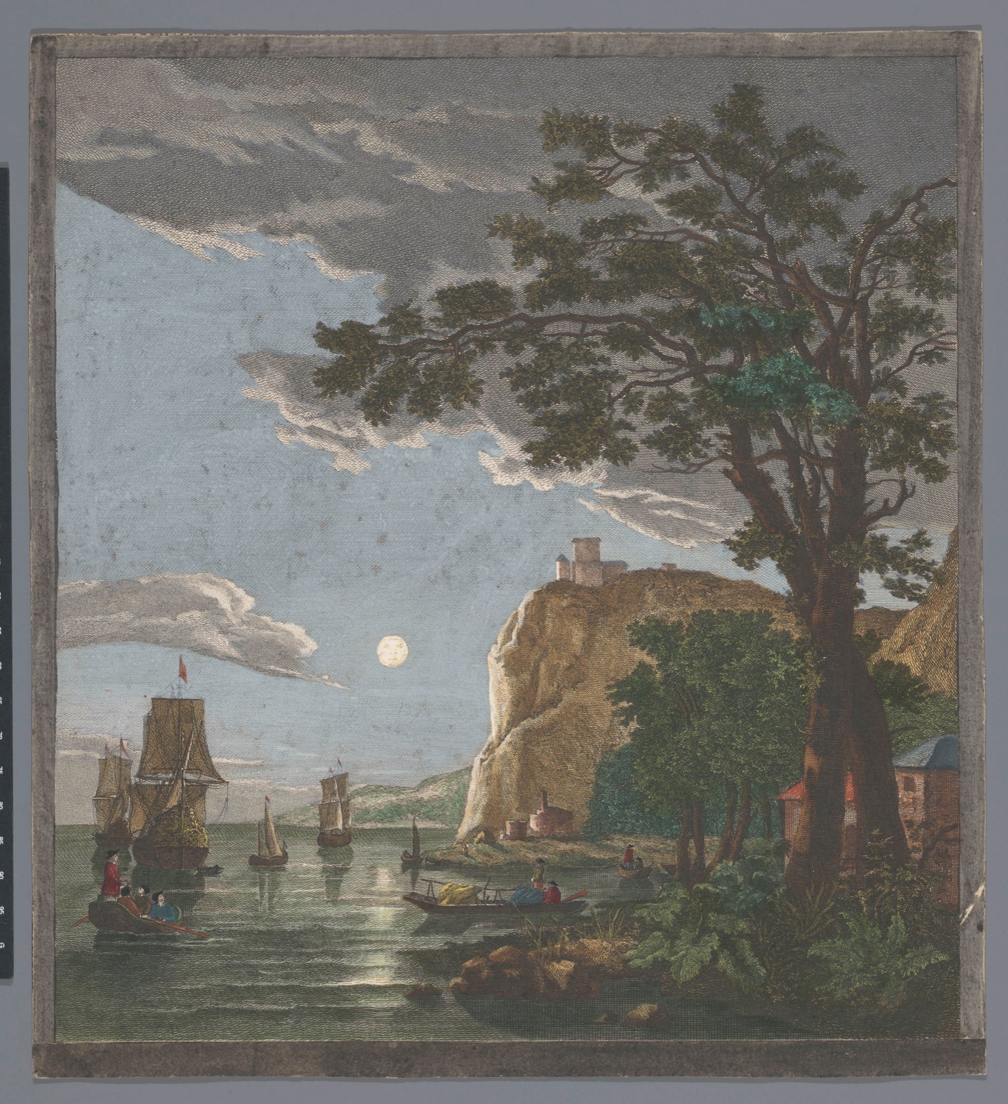 La pleine lune — Pierre Jacques Duret (printmaker); Pierre François Basan (publisher); Pierre Fouquet (publisher)