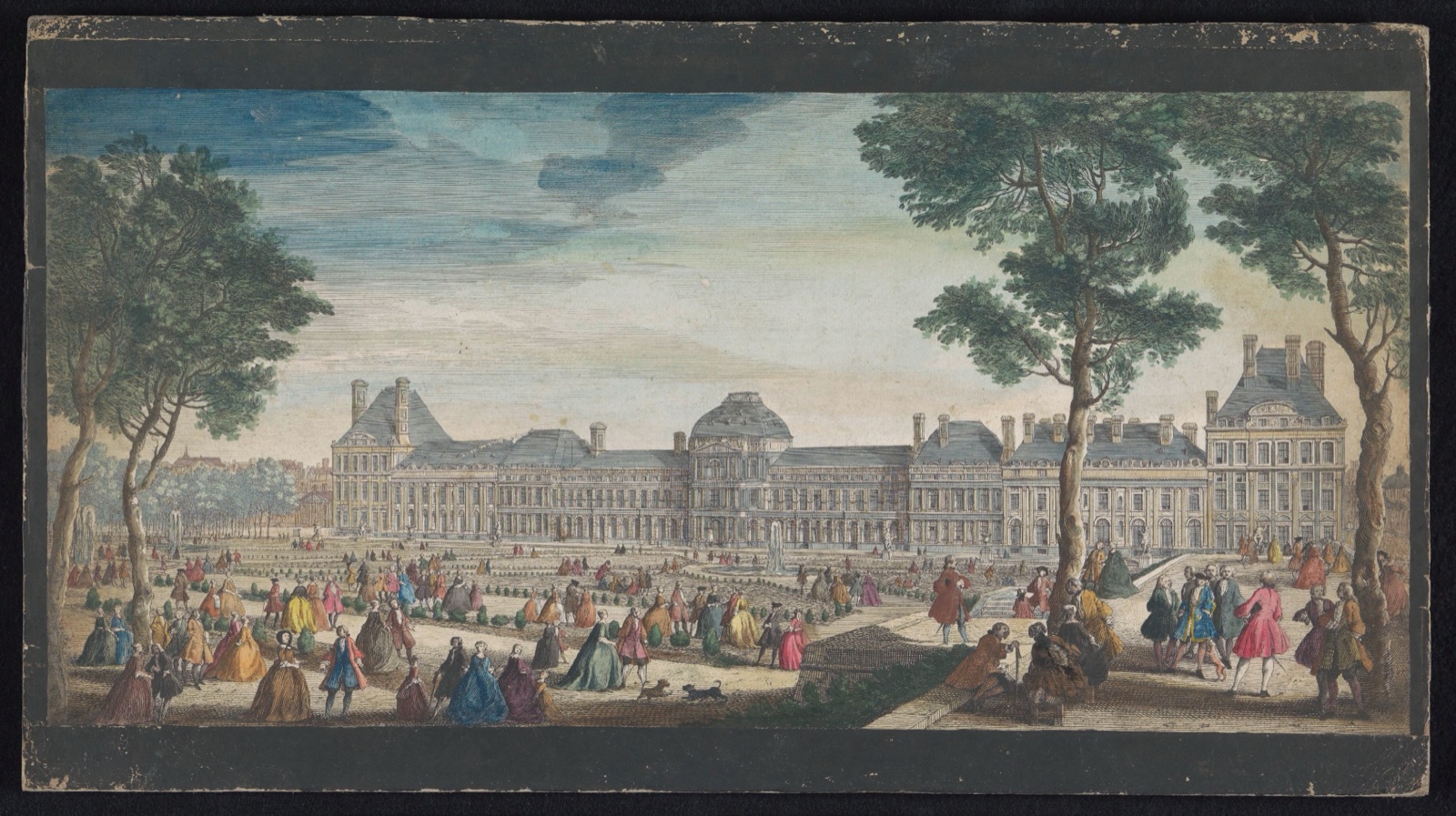 Les promenades du Palais Thuilleries — Jacques Rigaud (printmaker); Jacques Rigaud (publisher)