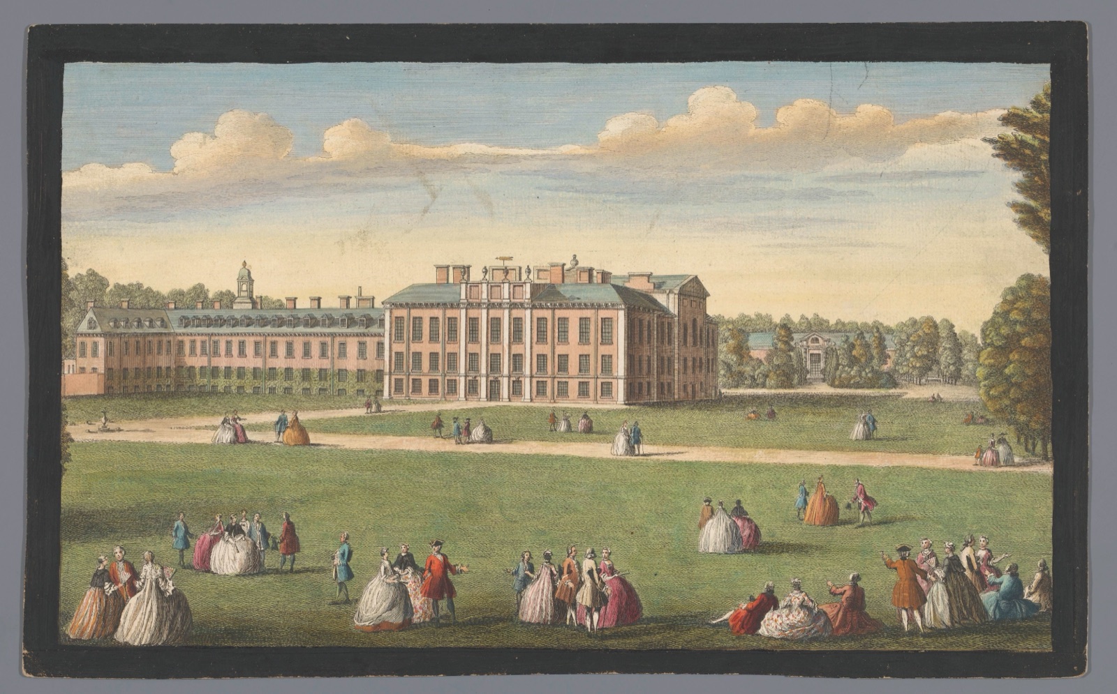 A front view of the Royal Palace of Kensington — Robert Sayer (publisher); Fabr. Parr (printmaker)