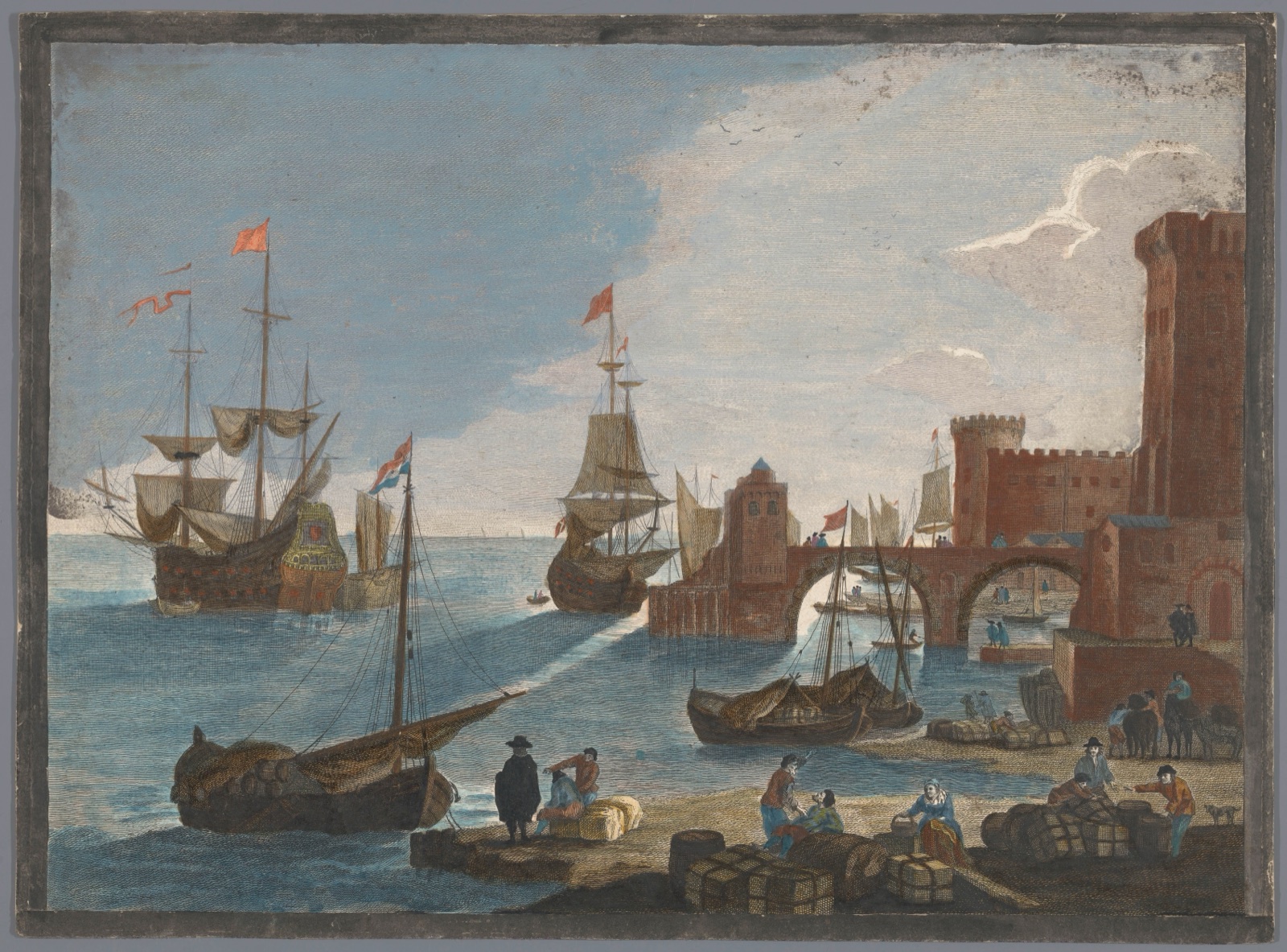 11e. Vüe maritime — Pierre Fouquet (publisher); Pierre François Basan (printmaker); Pierre François Basan (publisher)