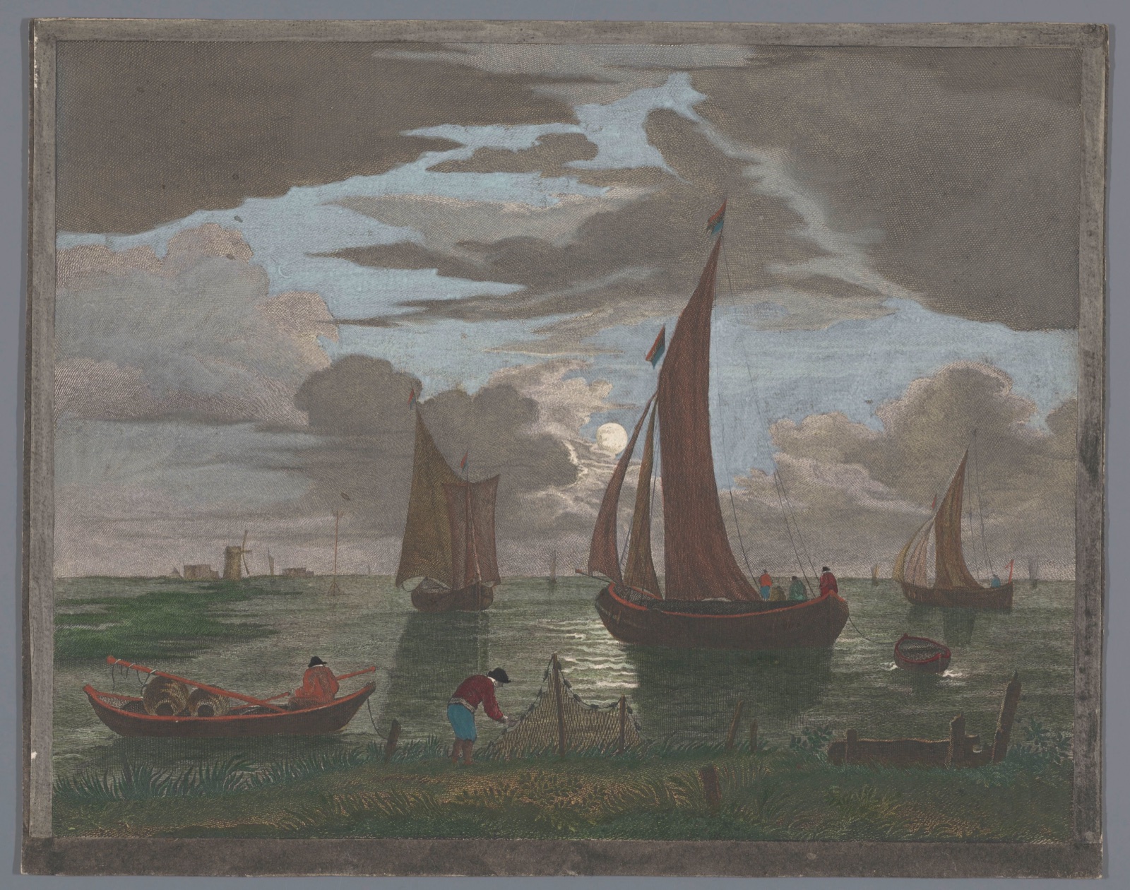1er. Clair de lune — Pierre François Basan (publisher); Pierre Jacques Duret (printmaker); Pierre Fouquet (publisher)