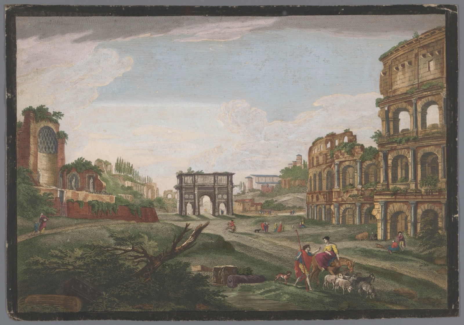 Rome ancienne — Jean Daullé (publisher); Jean Daullé (printmaker)