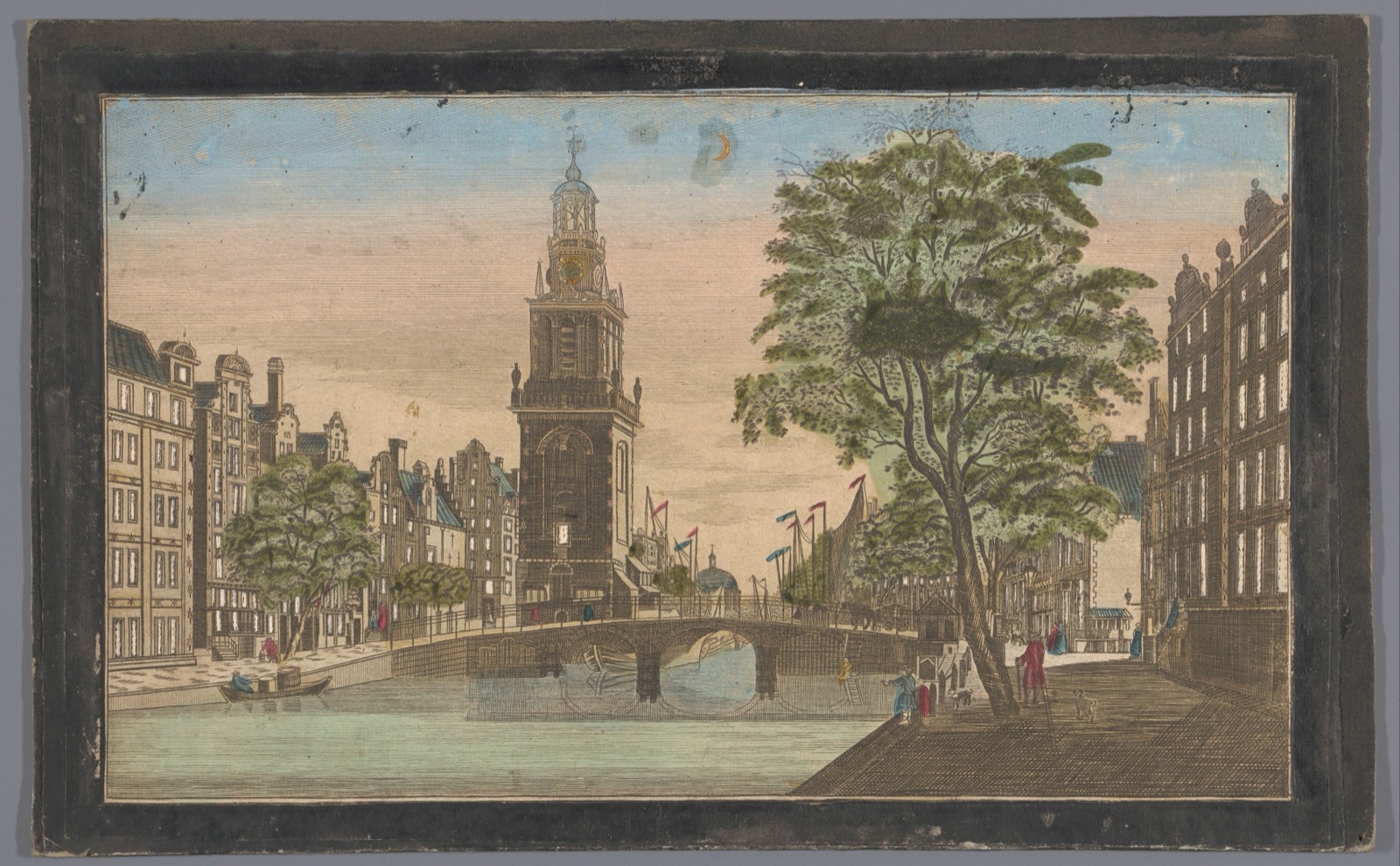 Gezicht op de Jan Roodenpoortstoren te Amsterdam