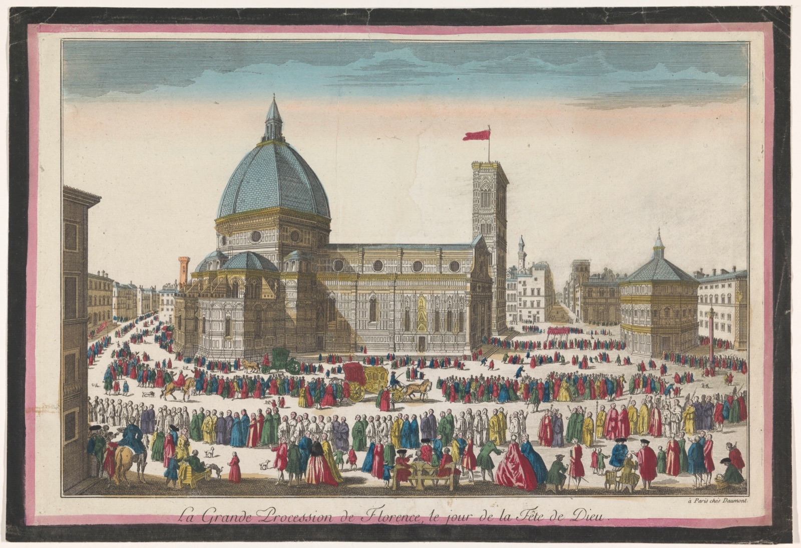 La grande procession de Florence, le jour de la fête de Dieu — Jean-François Daumont (publisher)