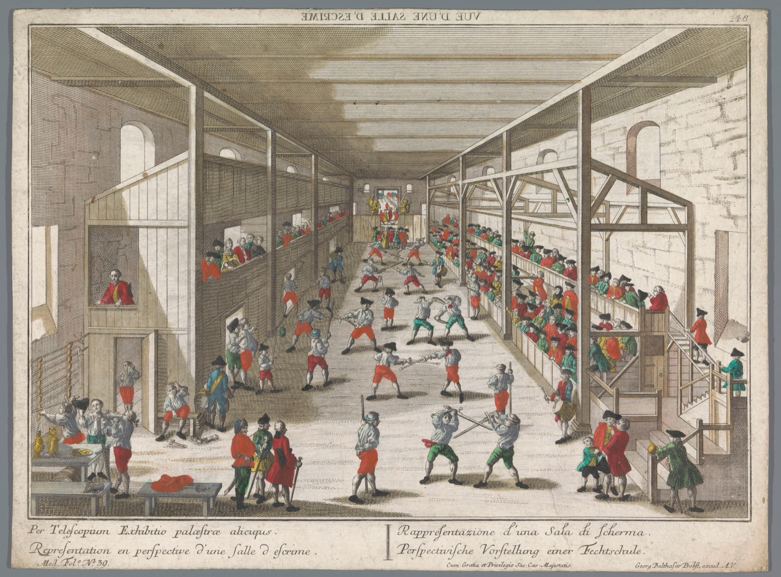 Olimpische Ritter-Gefecht — Georg Balthasar Probst (publisher)