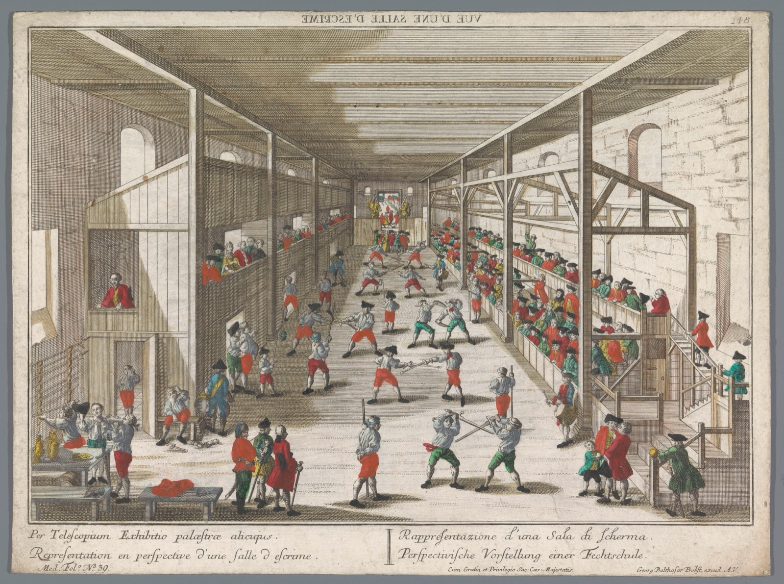 Toernooi- en schermscholen — Georg Balthasar Probst (publisher)