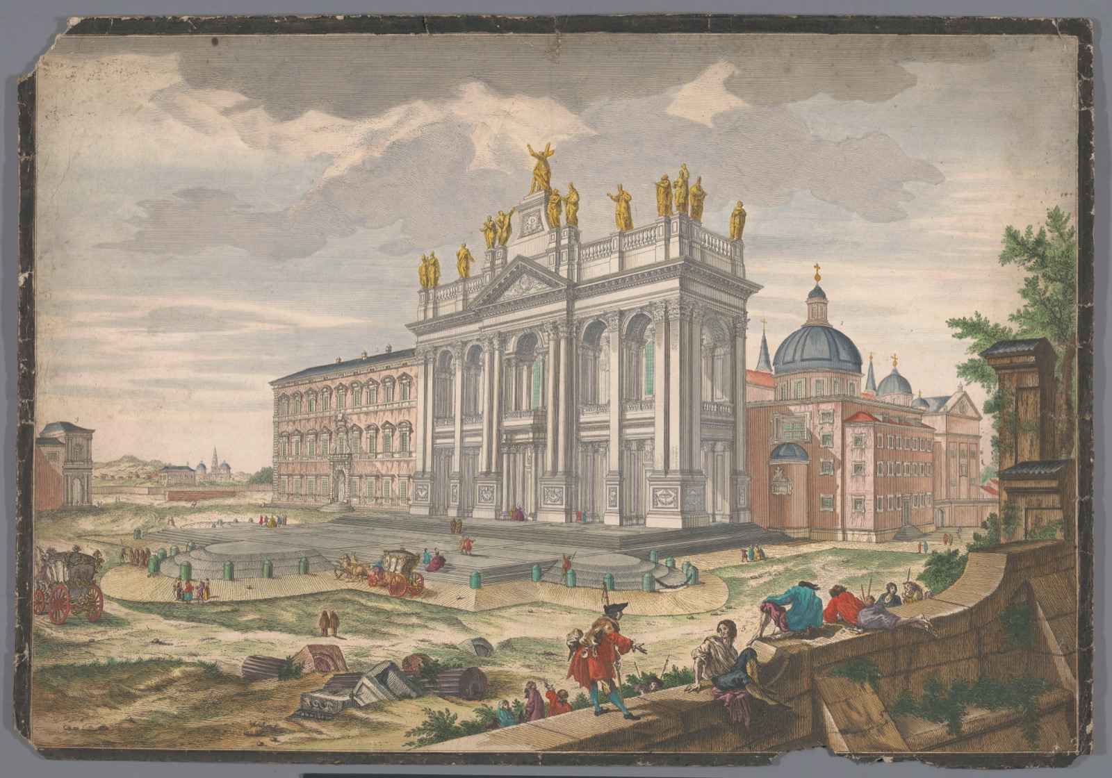 Veduta della Basilica di S. Giovanni Laterano