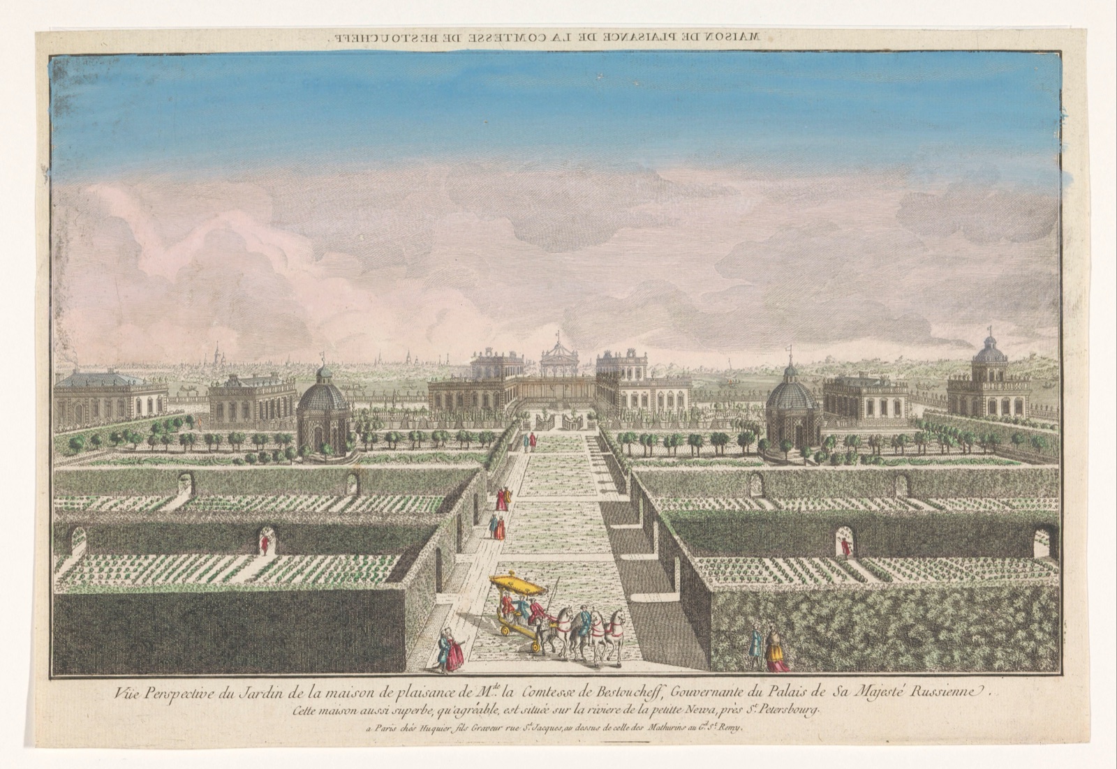 Maison de plaisance de la comtesse de Bestoucheff — Jacques Gabriel Huquier (publisher)