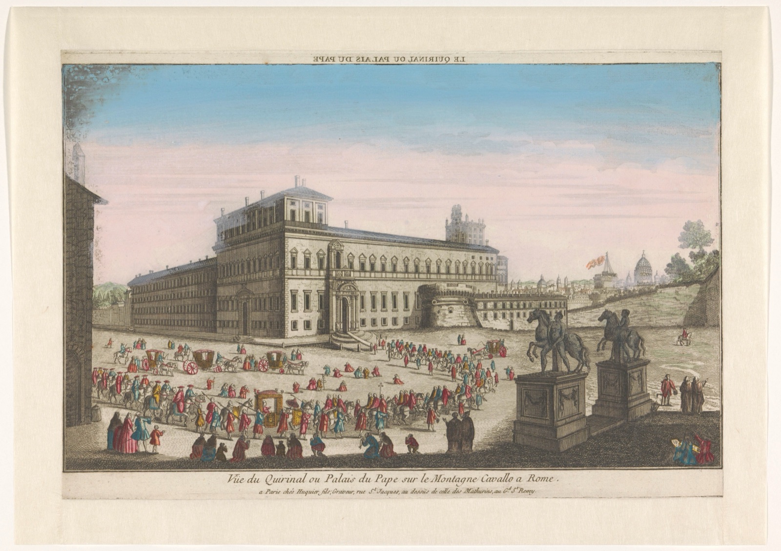 Le Quirinal ou palais du pape — Jacques Gabriel Huquier (publisher)