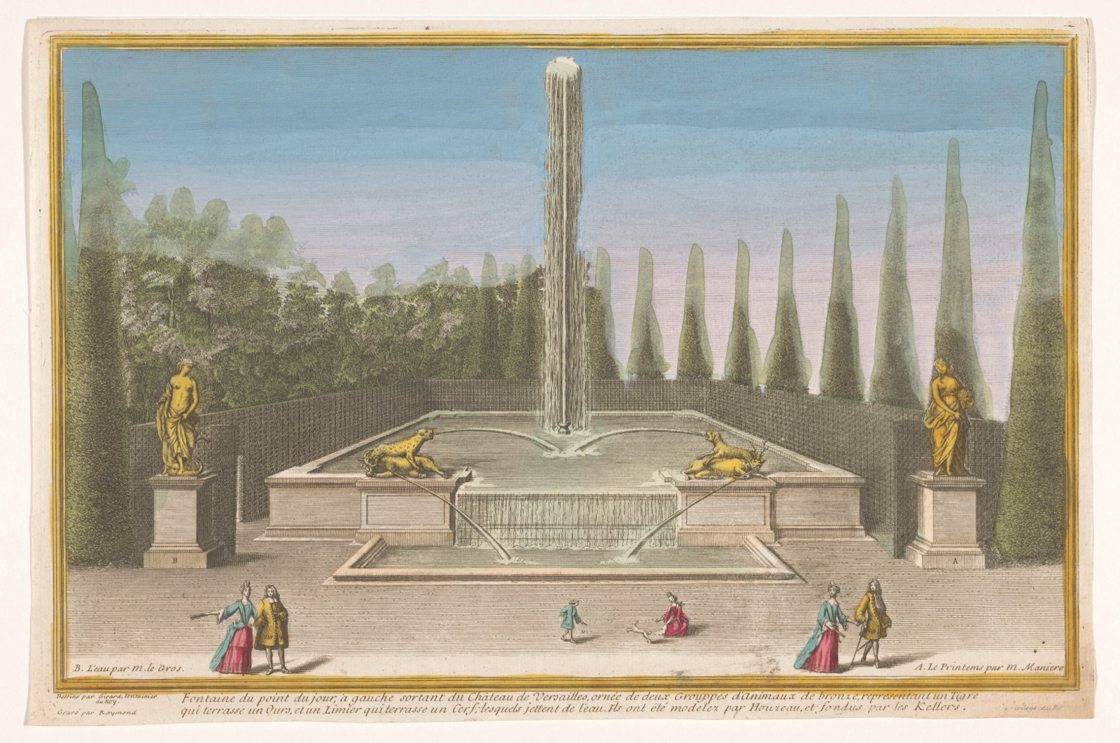 Fontaine du Point du Jour, à gauche sortant du Château de Versailles (...) — Raymond (prentmaker) (printmaker)
