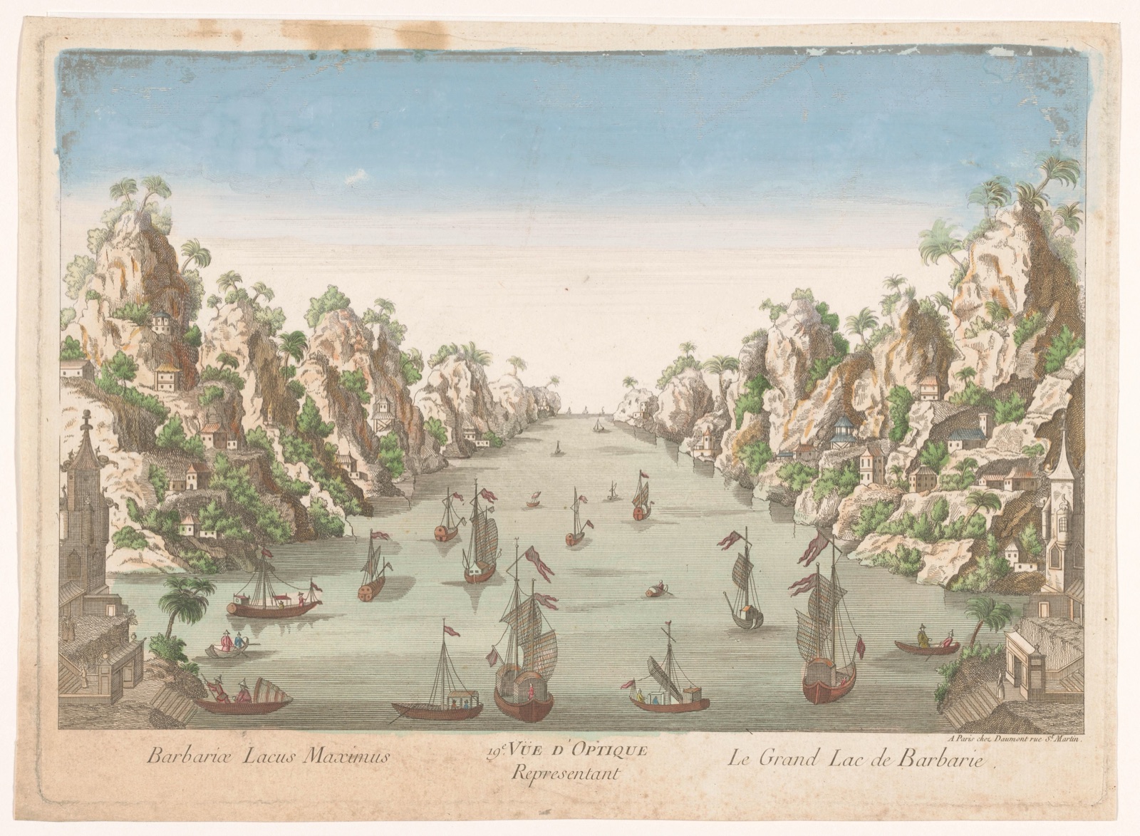 19e. Vüe d'optique representant le grand Lac de Barbarie — Jean-François Daumont (publisher)
