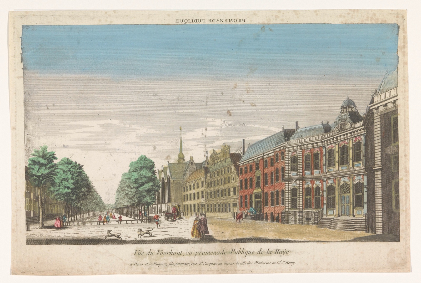 Promenade publique — Jacques Gabriel Huquier (publisher)