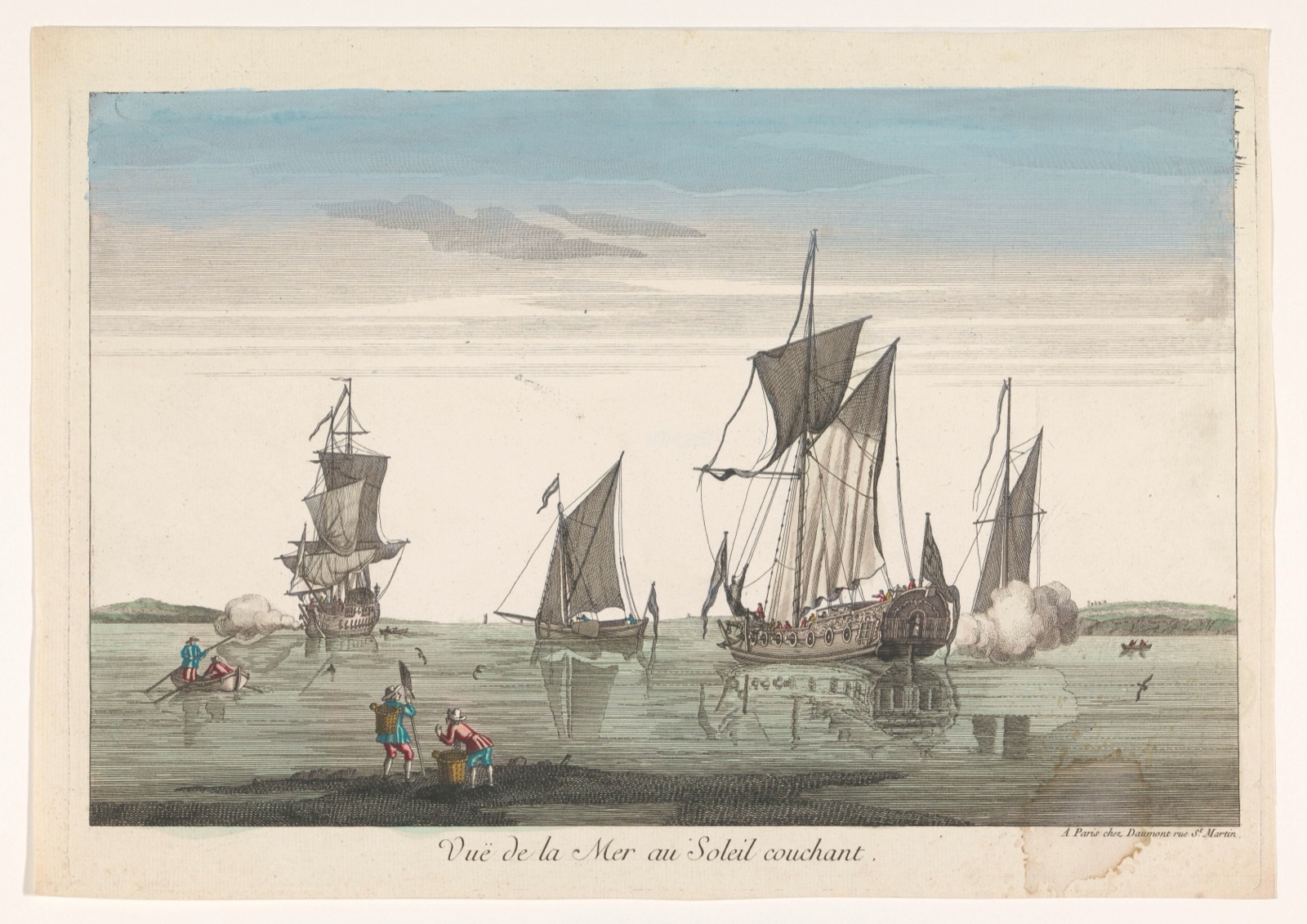 Vuë de la mer au soleil couchant — Jean-François Daumont (publisher)