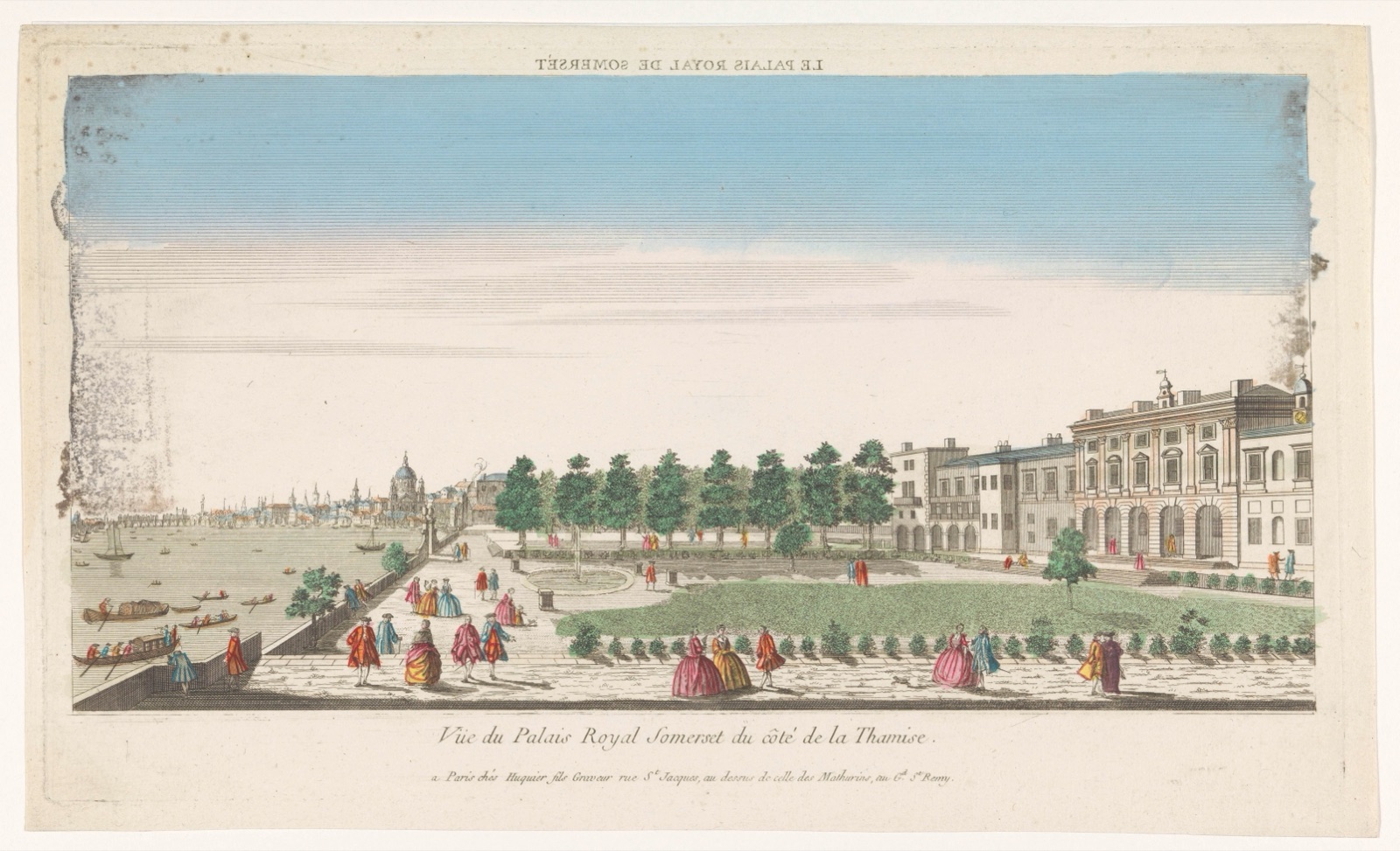 Le Palais Royal de Somerset — Jacques Gabriel Huquier (publisher)