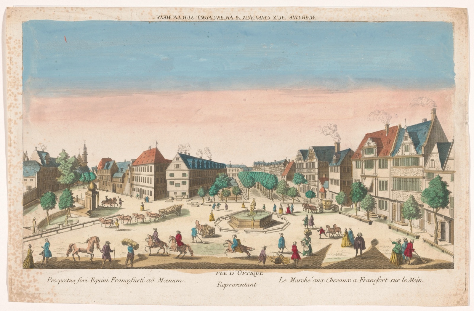 Marché aux Chevaux a Francfort sur le Mein