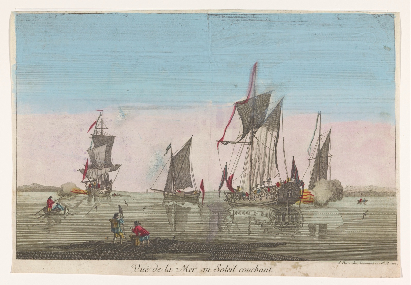 Vuë de la mer au soleil couchant — Jean-François Daumont (publisher)