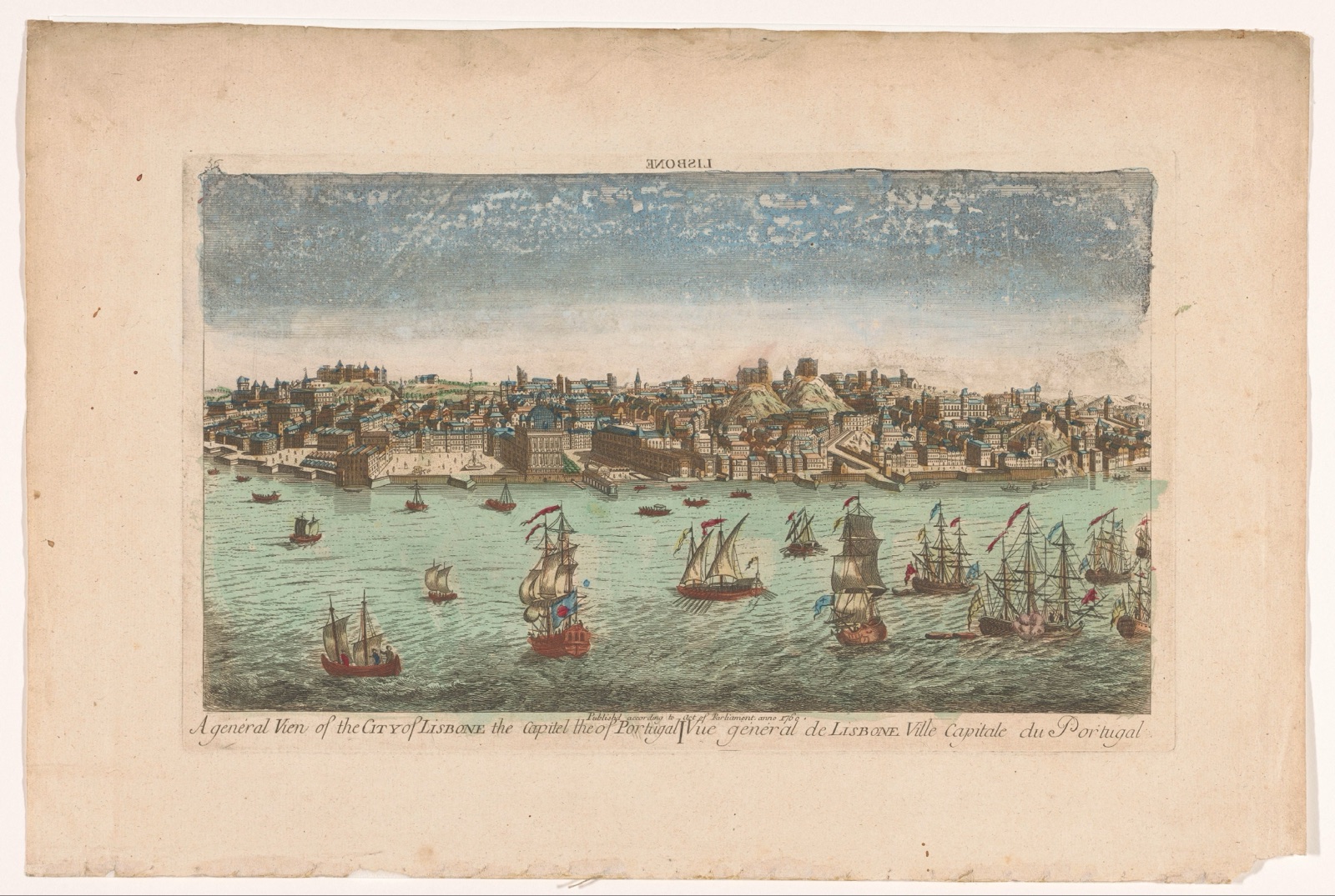 A general view of the city of Lisbone the capitel the of Portugal