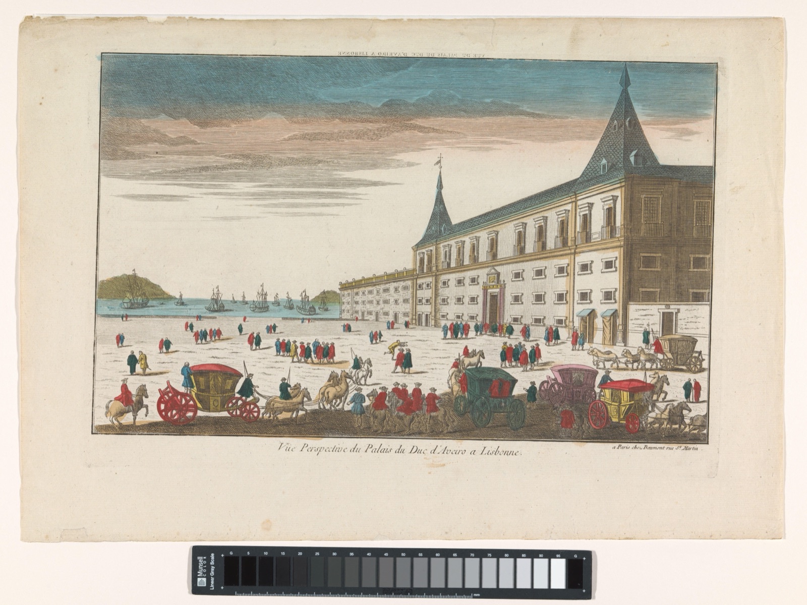 Vue du palais du duc d'Aveiro a Lisbonne — Jean-François Daumont (publisher)