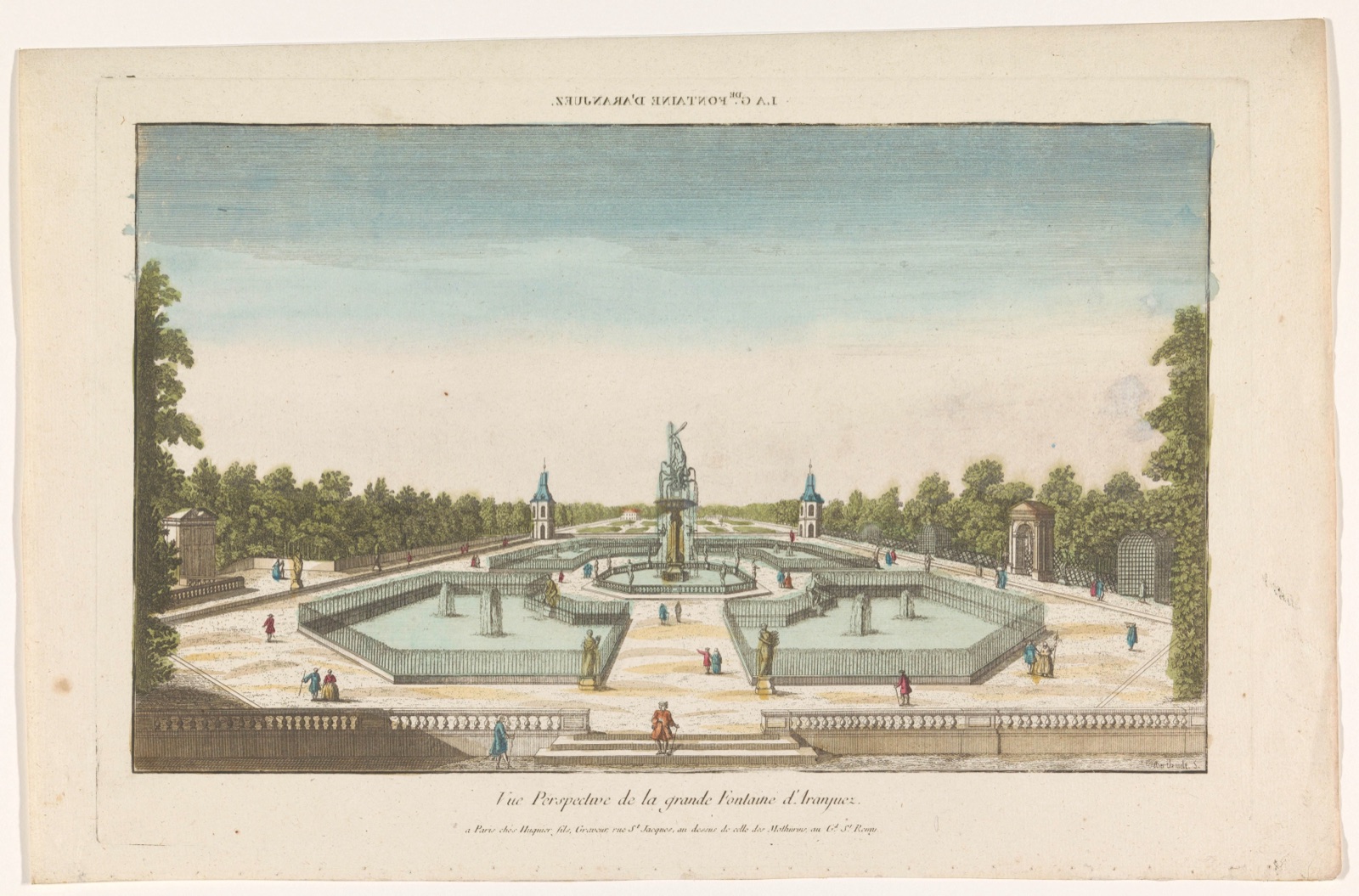 La gde. fontaine d'Aranjuez — Jacques Gabriel Huquier (publisher)
