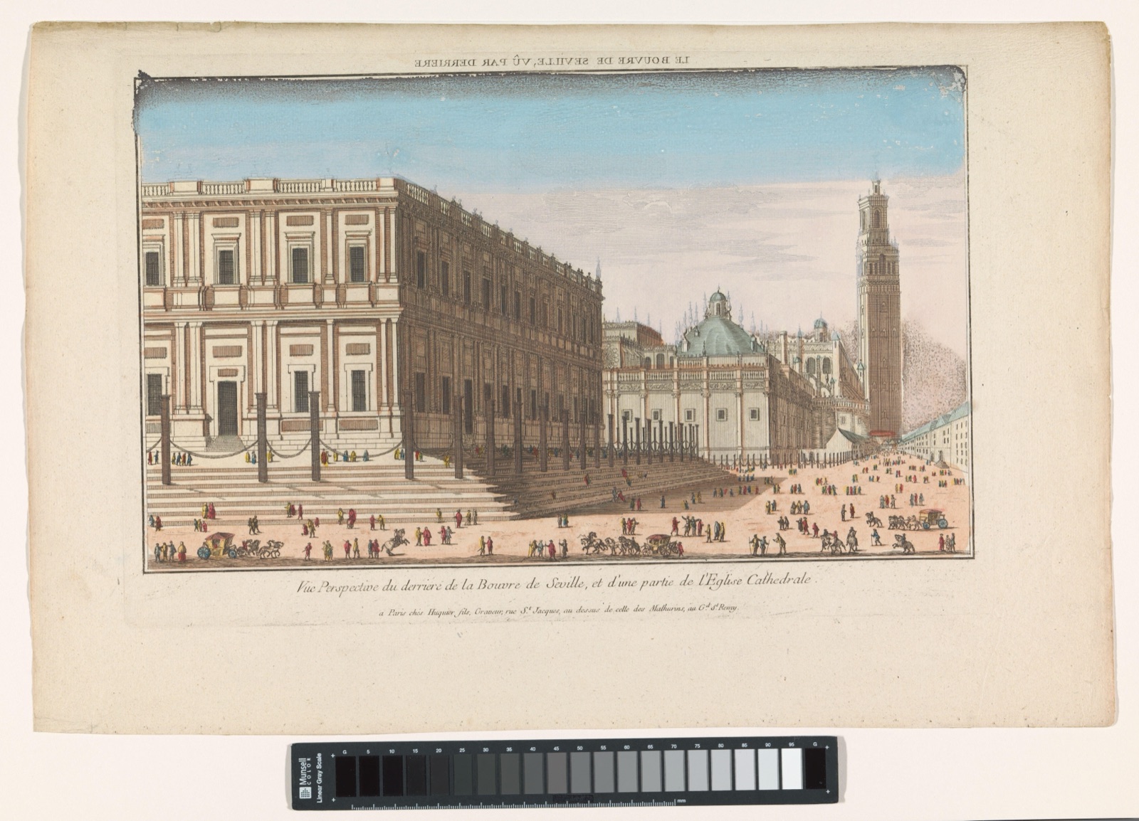 Le Bouvre de Seville, vû par derriere — Jacques Gabriel Huquier (publisher)