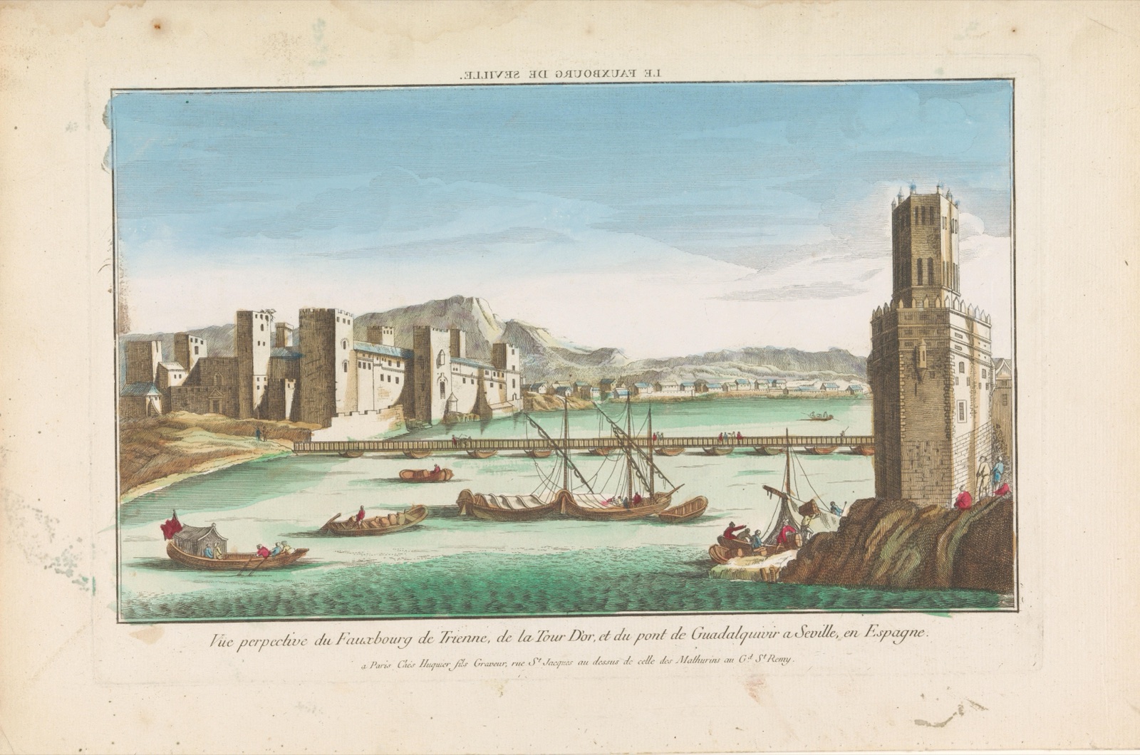 Le fauxbourg de Seville — Jacques Gabriel Huquier (publisher)