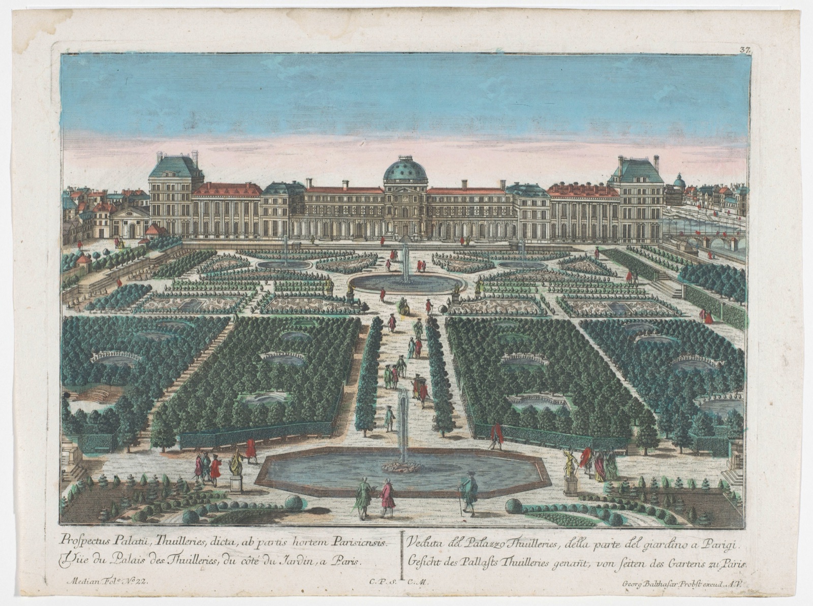 Parijs — Georg Balthasar Probst (publisher)