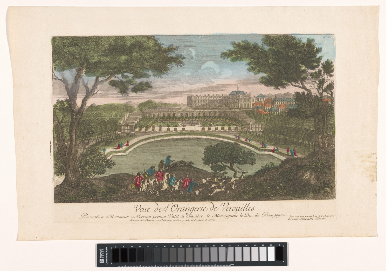 Veüe de l'Orangerie de Versailles — Chéreau (publisher); Alexandre Silvestre (printmaker)