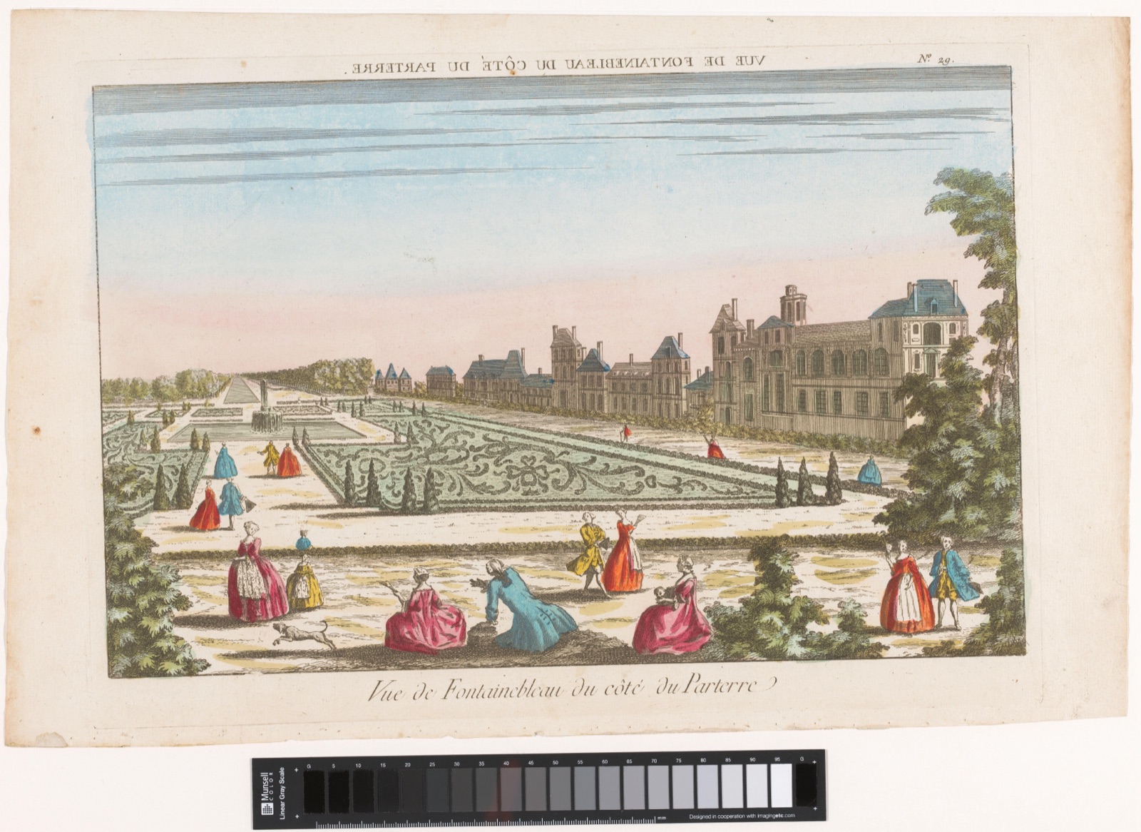 Vue de Fontainebleau du côté du parterre