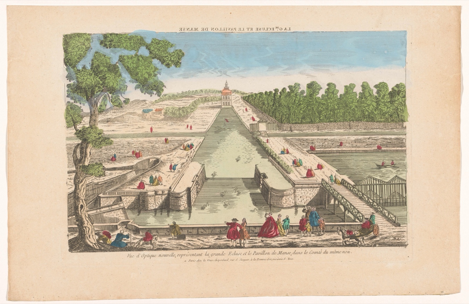 La gde. ecluse et le Pavillon de Manse — weduwe Chapoulaud (publisher)