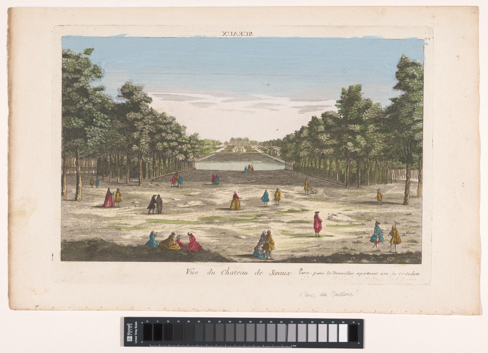 Vue du Chateau de Sceaux entre Paris et Versailles apartenant am le contedeu