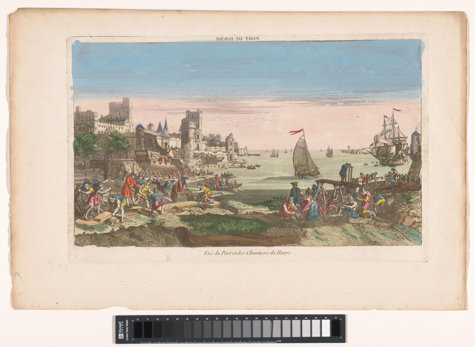 Vue du port et des chantiers du havre