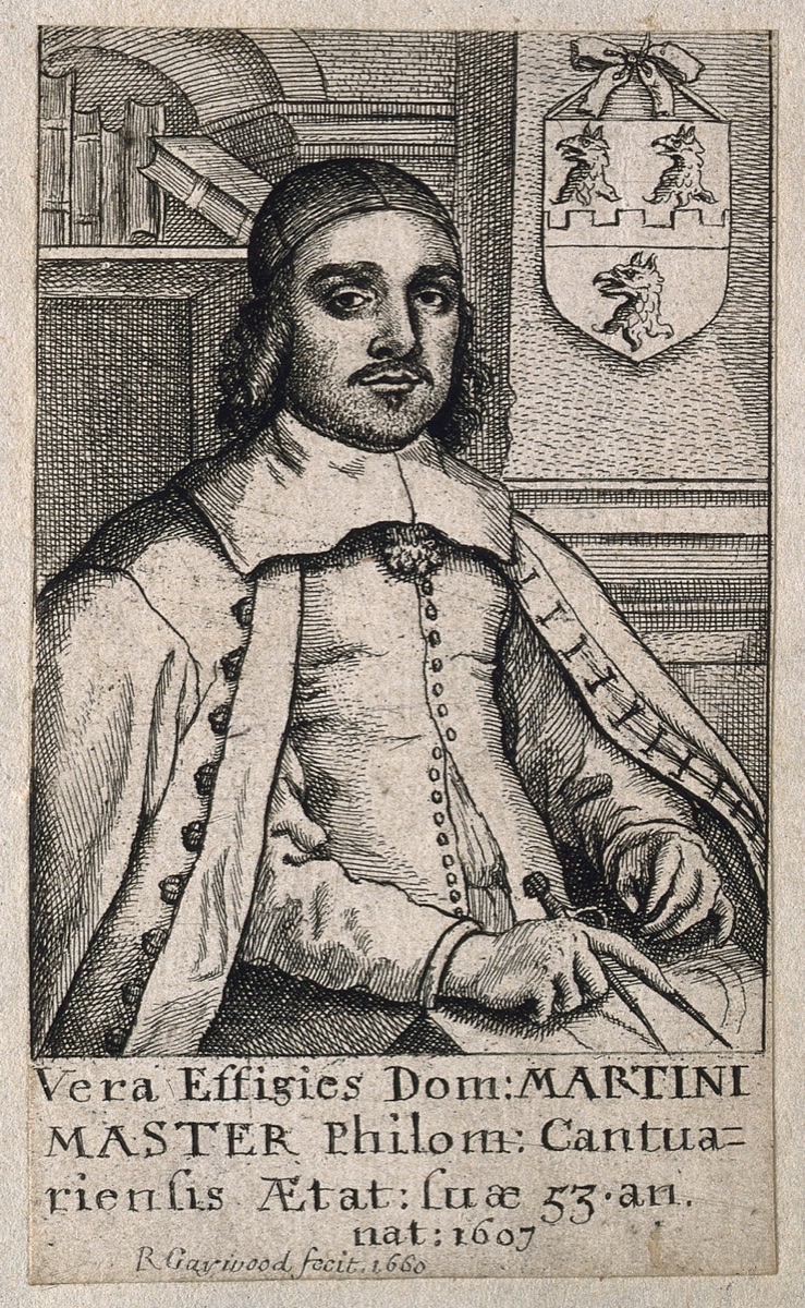 Martin Master. Etching by R. Gaywood, 1660.